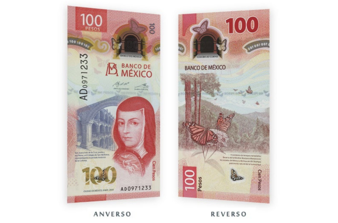 Sor Juana ahora en el nuevo billete de 100 pesos