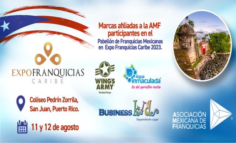 Impulsa la AMF a franquicias mexicanas en la Expo franquicias del Caribe