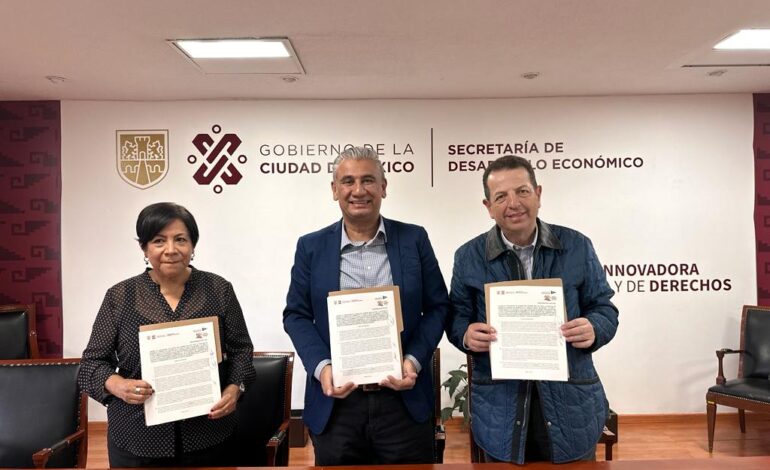 Firman AMF y SEDECO CDMX convenio de financiamiento para franquicias