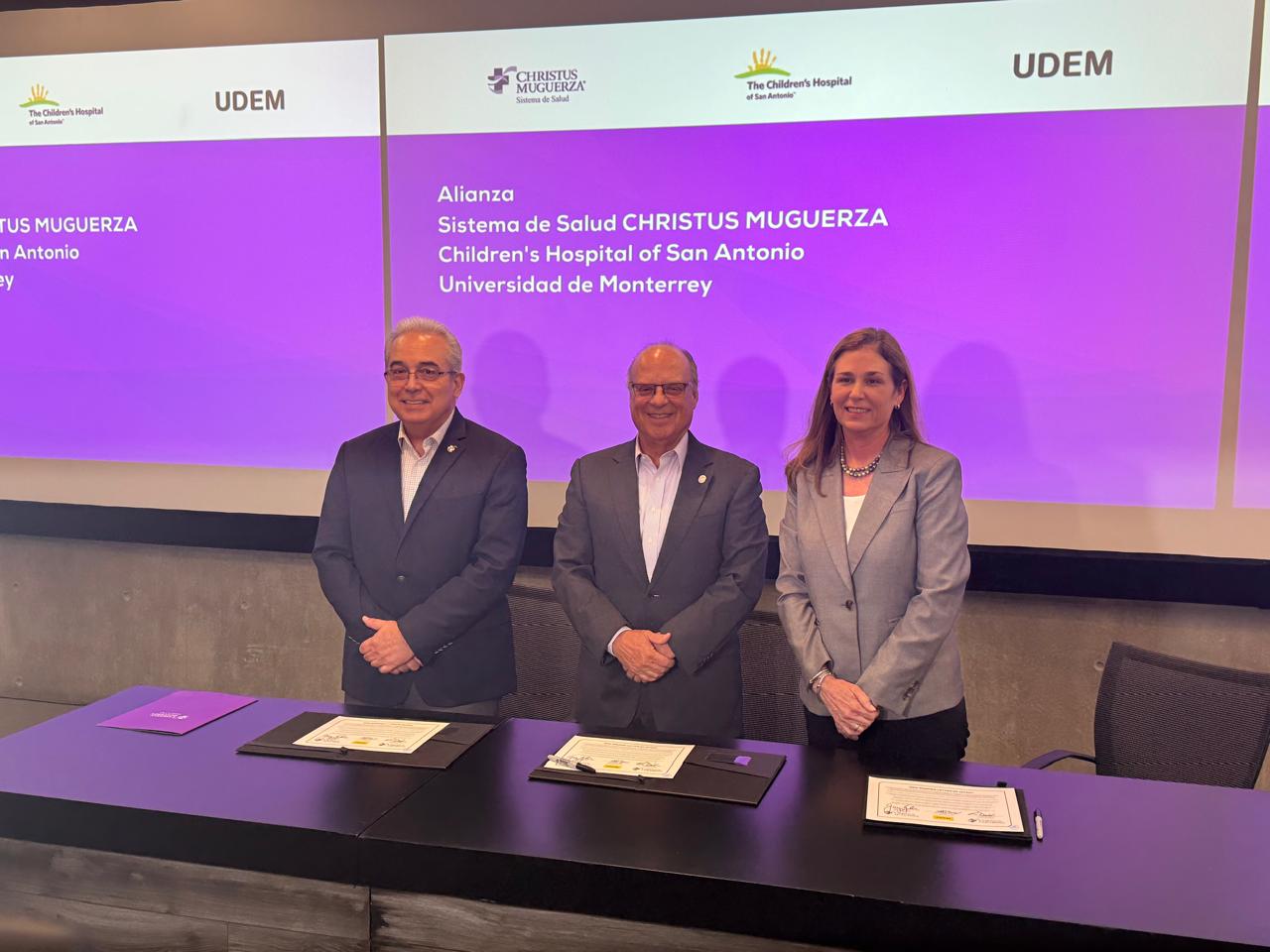 CHRISTUS MUGUERZA, Children’s Hospital de San Antonio y la Universidad de Monterrey, firman convenio de colaboración académica y científica