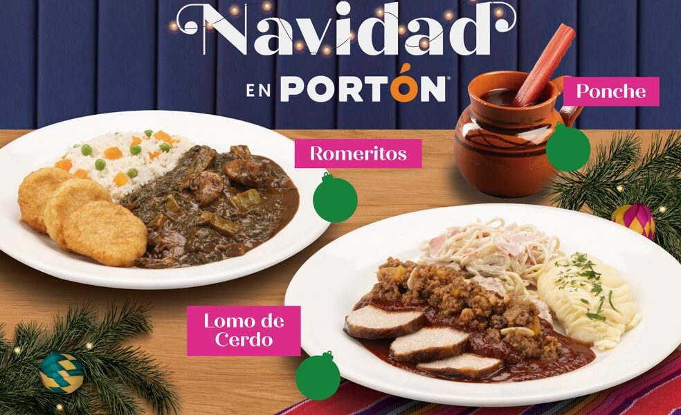 Presenta Portón su menú navideño que rinde homenaje a recetas 100% tradicionales