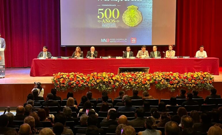 Conmemoran 500 años de la Correduría Pública en México